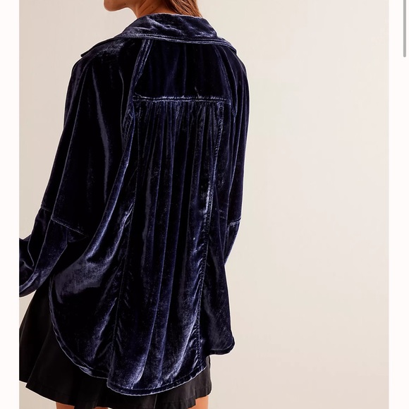 free people Night Skies Velvet Top - Picture 3 of 5